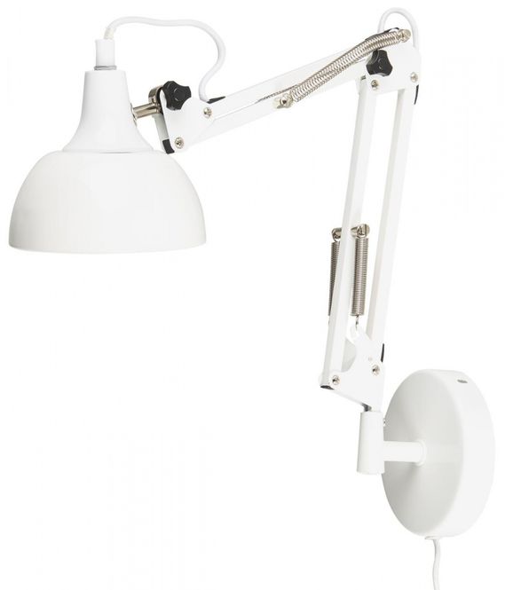Hovedbilde Ib Laursen vegglampe hvit