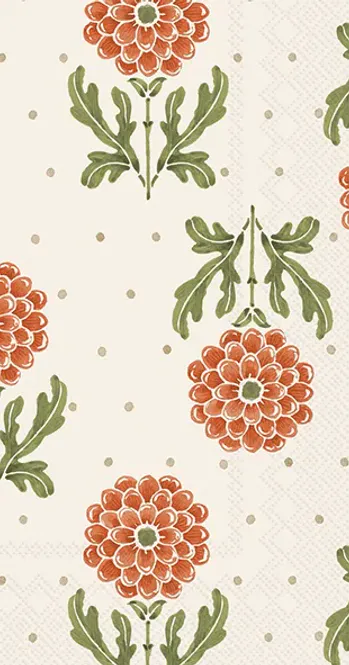 Hovedbilde Ihr Simple Flower Orange Buffetservietter