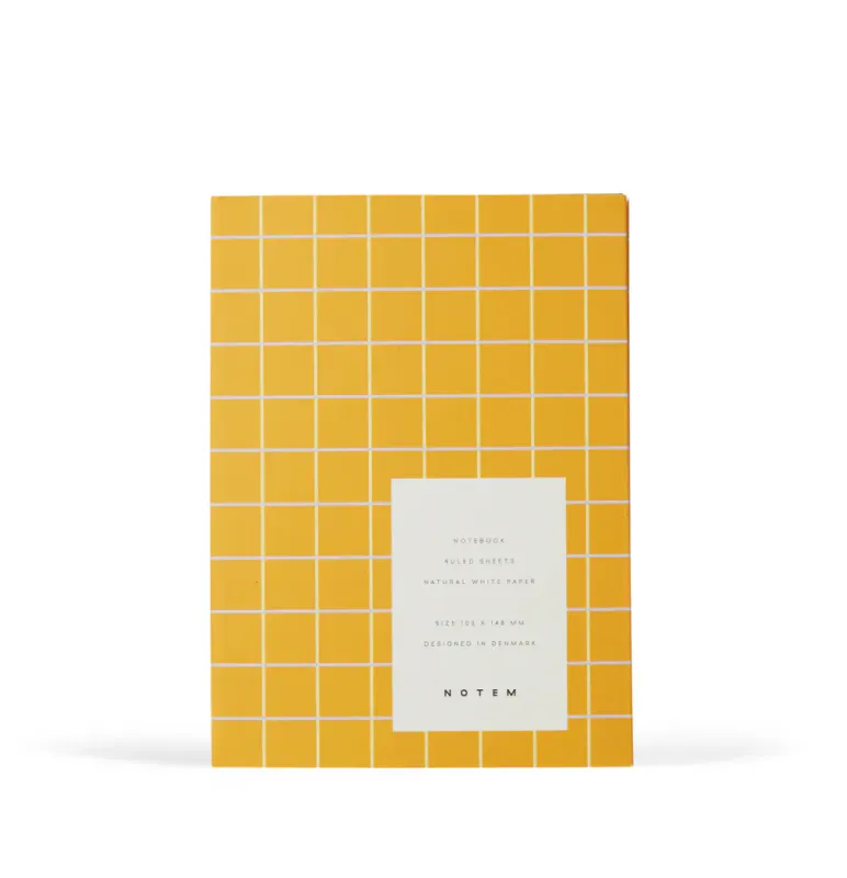 NOTEM UMA Notebook Small Ochre Check