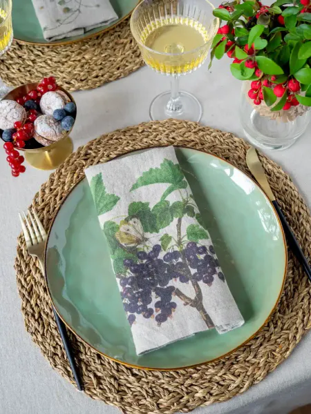 Linserviett B&aelig;r