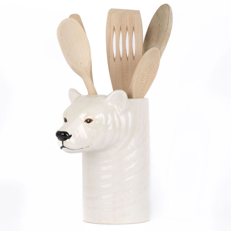 Quail Polar Bear Utensil Pot