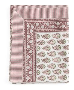 Hovedbilde Duk Persian Paisley Red, Green & White 150x350