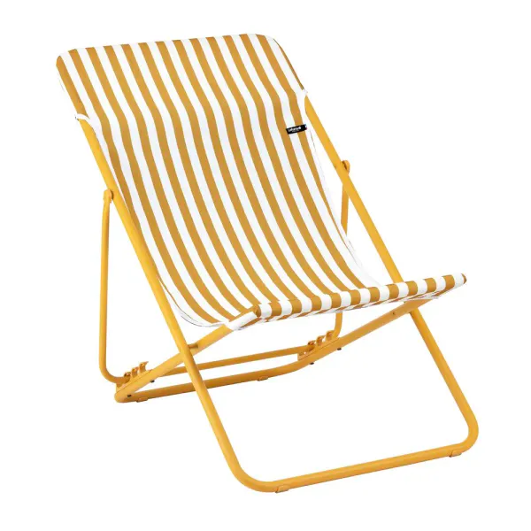 Lafuma Maxi Transat Solstol gule striper